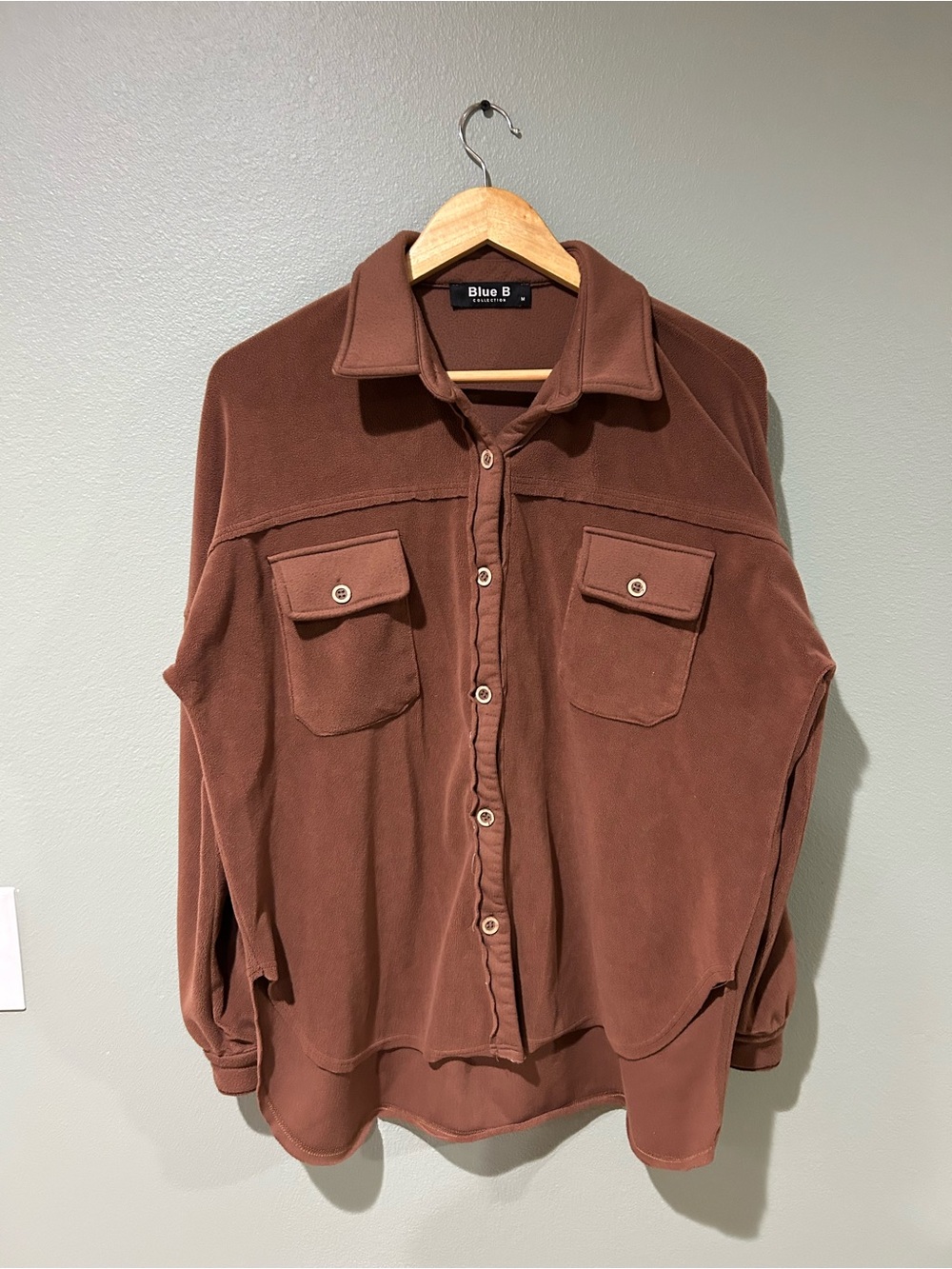 Blue B Women’s Brown Button-Front Jacket